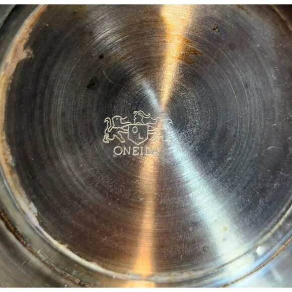 Vtg Oneida Silver Plate Champagne Wine Cooler Ice Bucket Chiller with Handles - Picture 16 of 16